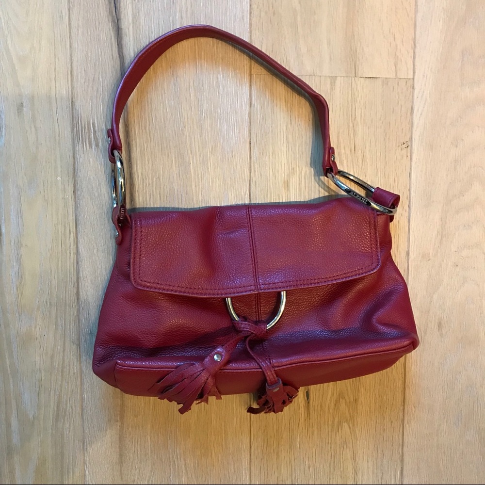 Alfani Red Leather Handbag